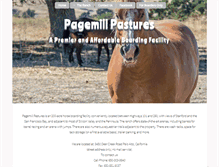 Tablet Screenshot of pagemillpastures.com